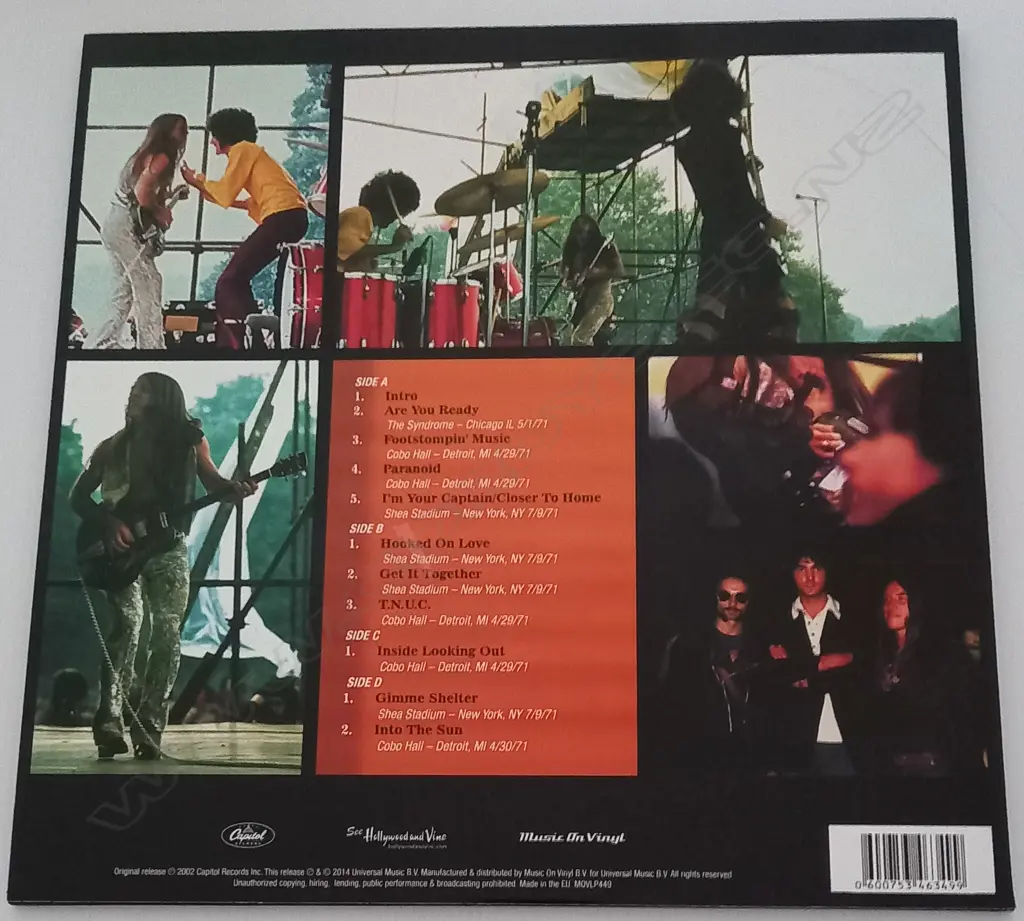 Grand Funk Railroad, Live The 1971 Tour (Double album) Image 1++
